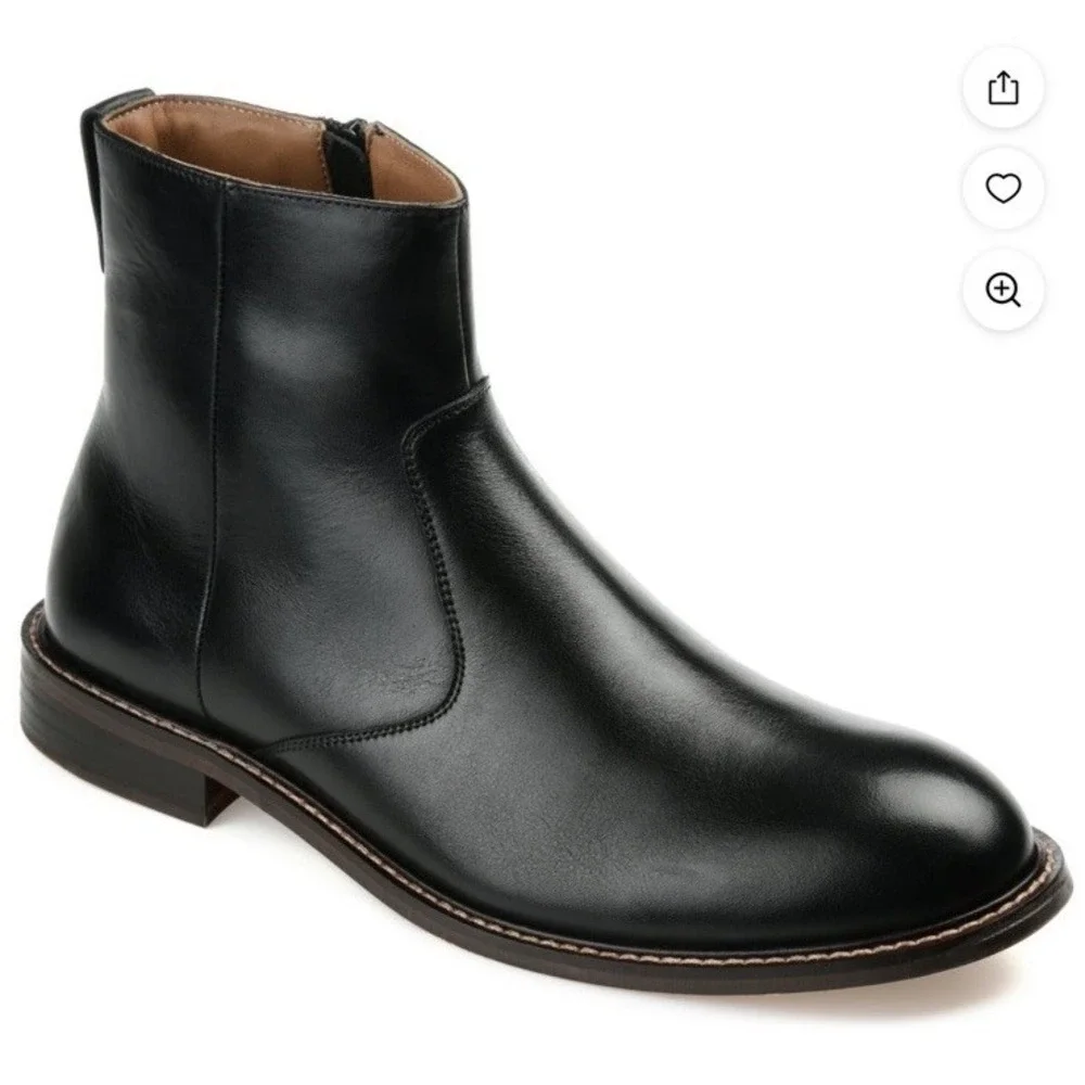 Thomas & Vine Mens Faust Pull-on Round Toe Chelsea‎ Boot Size 13